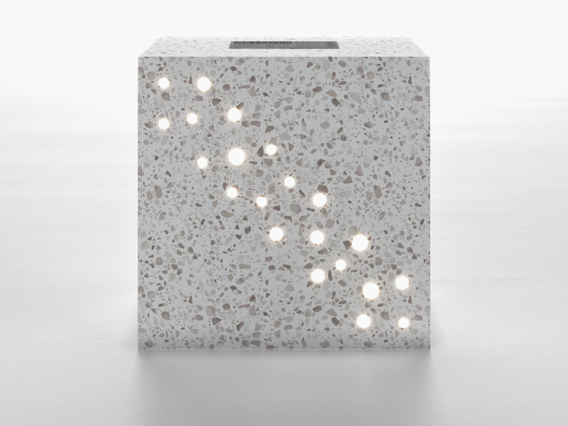 Cassini 45 Tuğla - 200x200x100mm Arka Görünüş