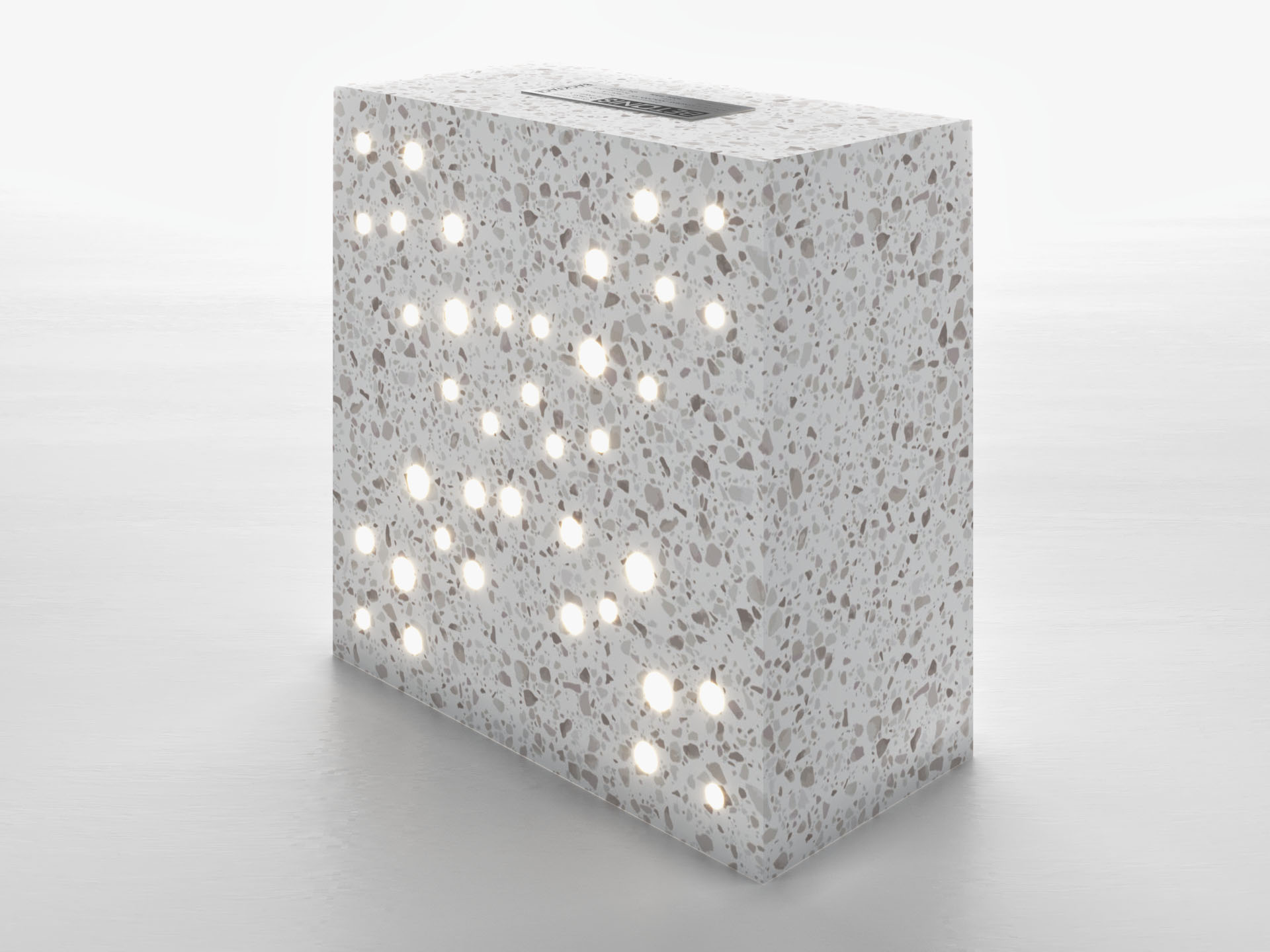 Cassini Cross Tuğla - 200x200x100mm Ön Perspektif