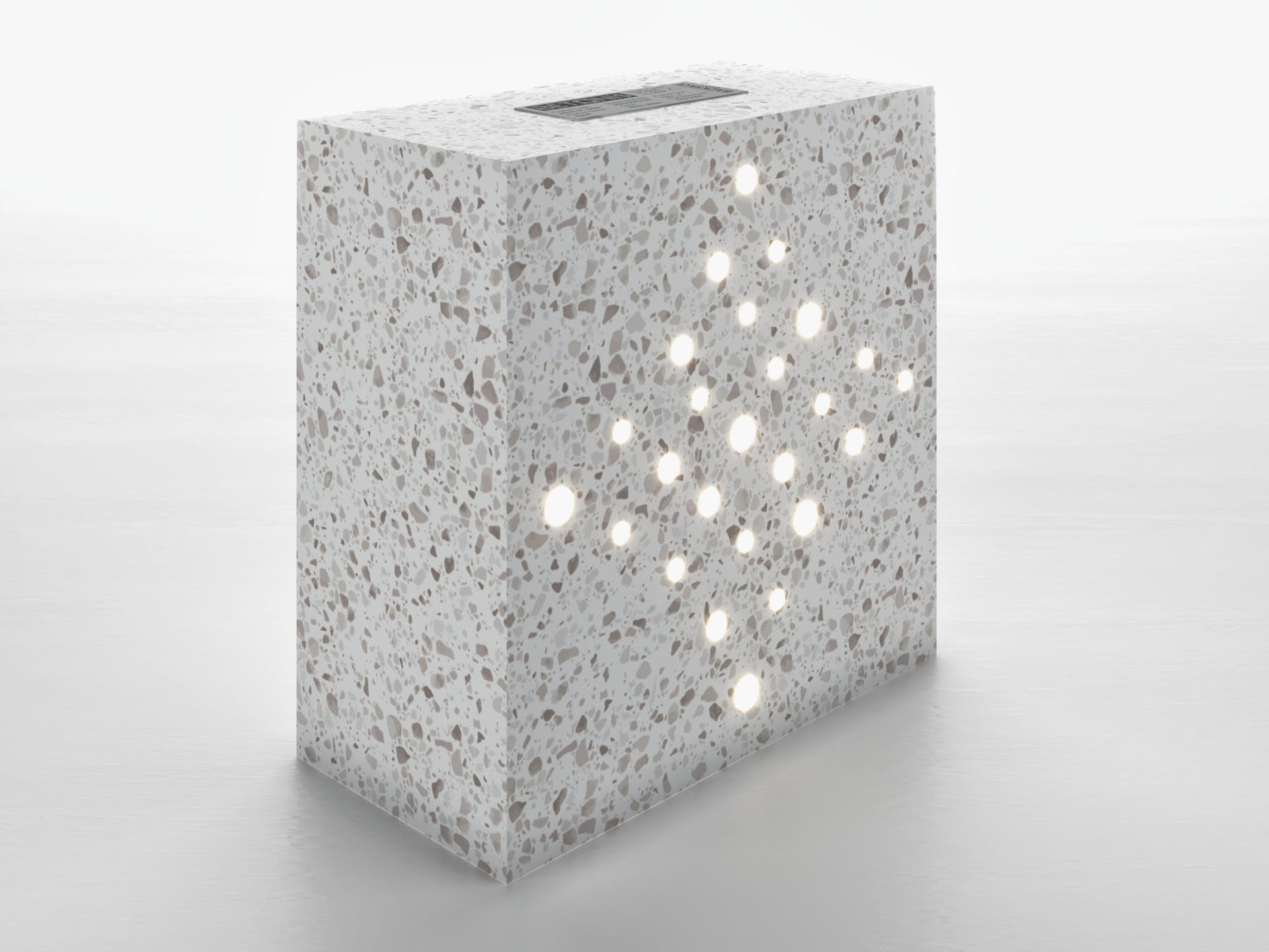 Spark Tuğla - 200x200x100mm Arka Perspektif Görünüş