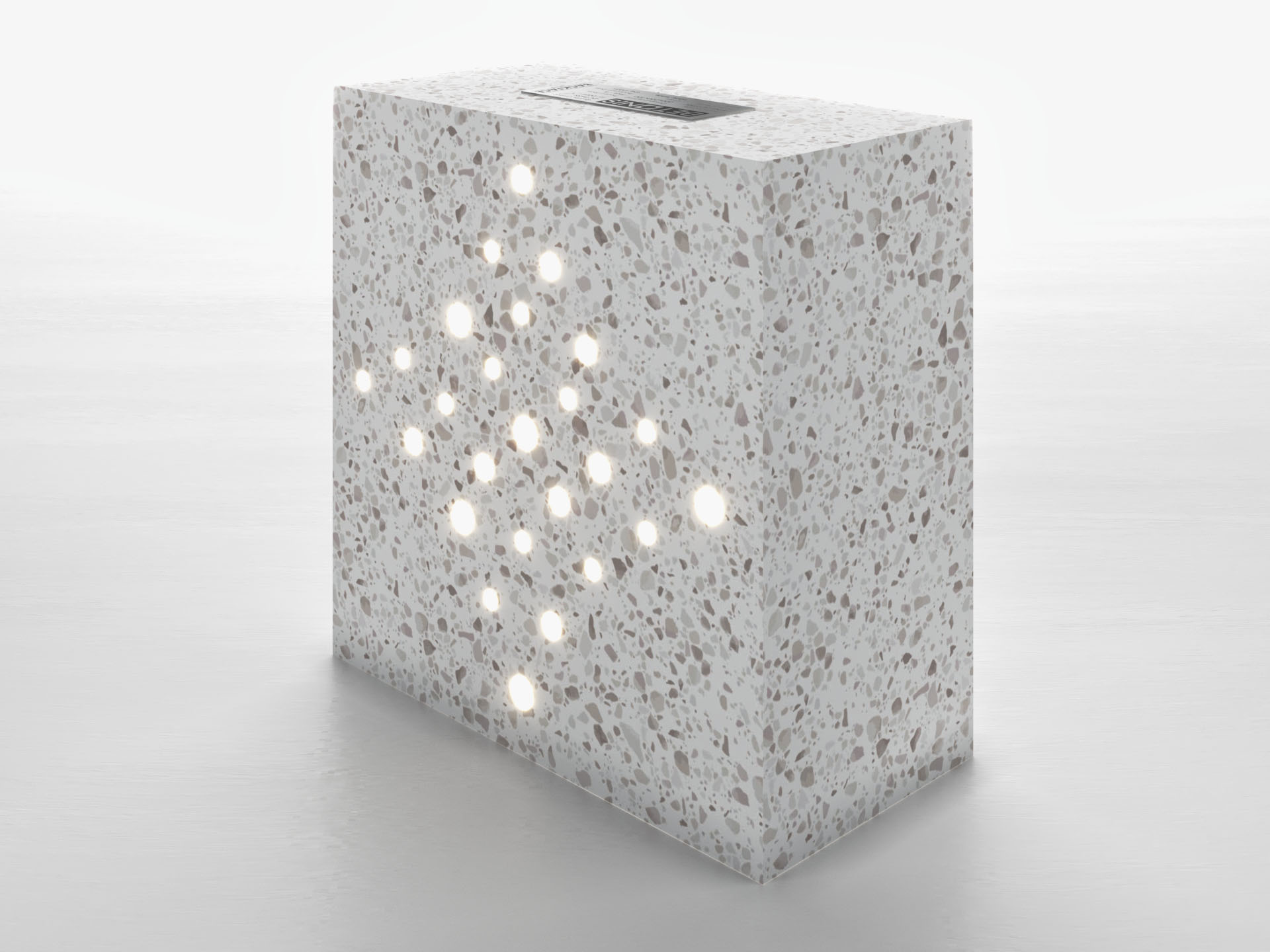 Spark Tuğla - 200x200x100mm Ön Perspektif