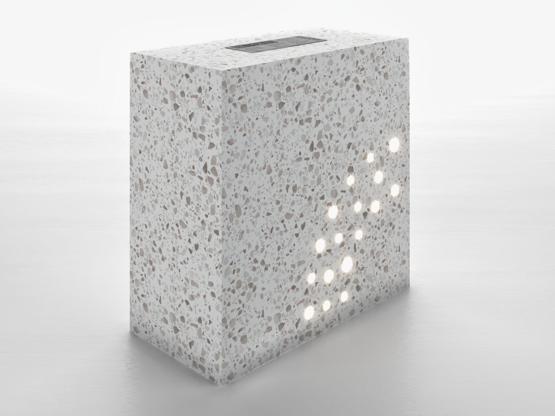 Torus Tuğla - 200x200x100mm Arka Perspektif Görünüş