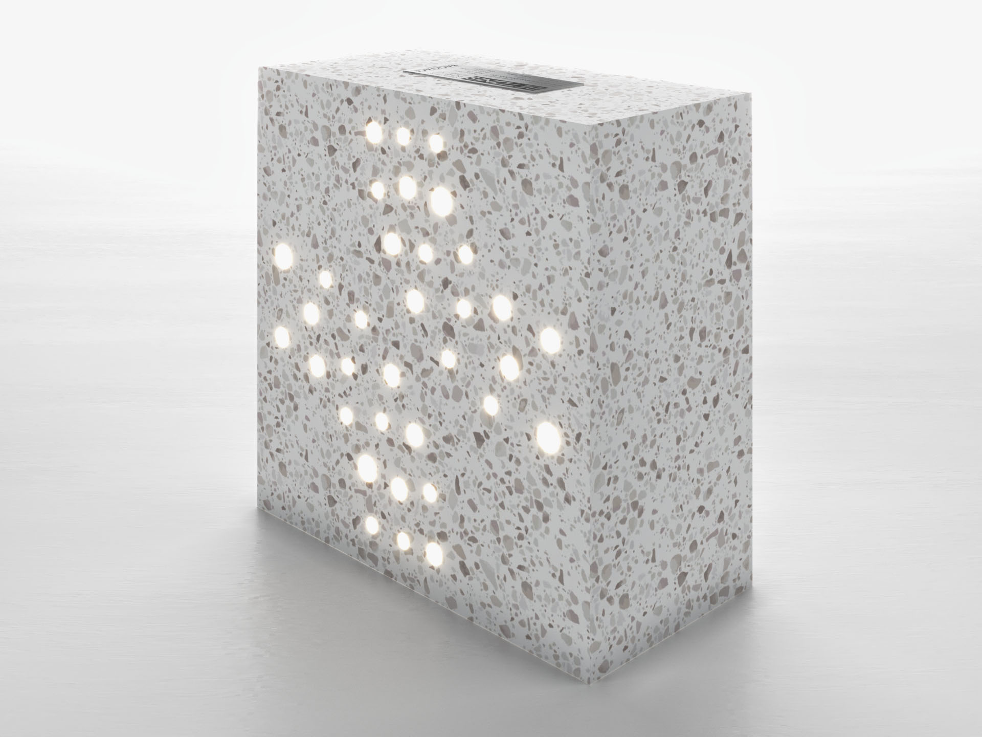 Torus Corner Tuğla - 200x200x100mm Ön Perspektif